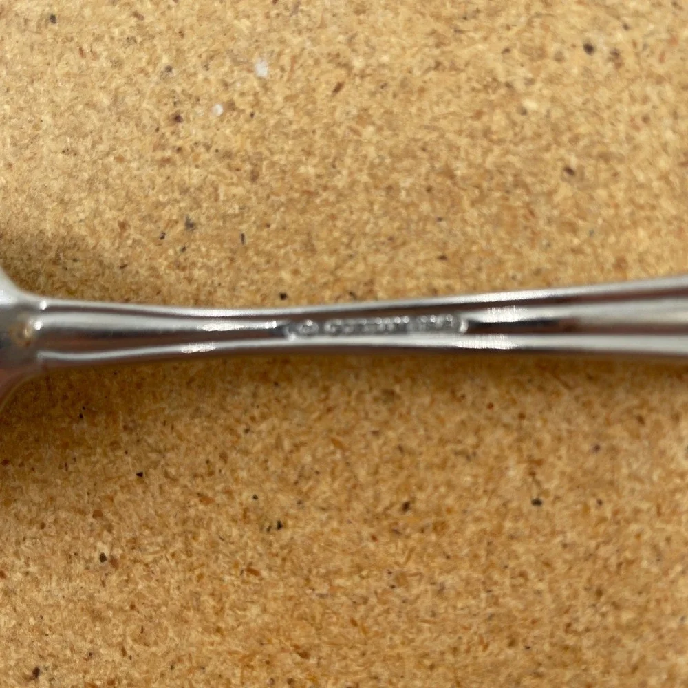 Gorham Melon Bud Teaspoons 6.25 in 18/8 Stainless Steel Flatware Set of 2